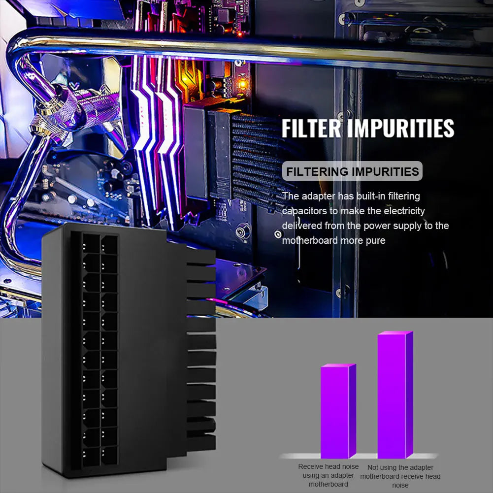 ATX 24 Pin to 90 Degree Power Plug