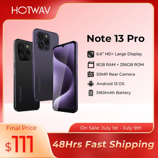 [World Premiere] HOTWAV Note 13 Pro Smartphone 6.6''