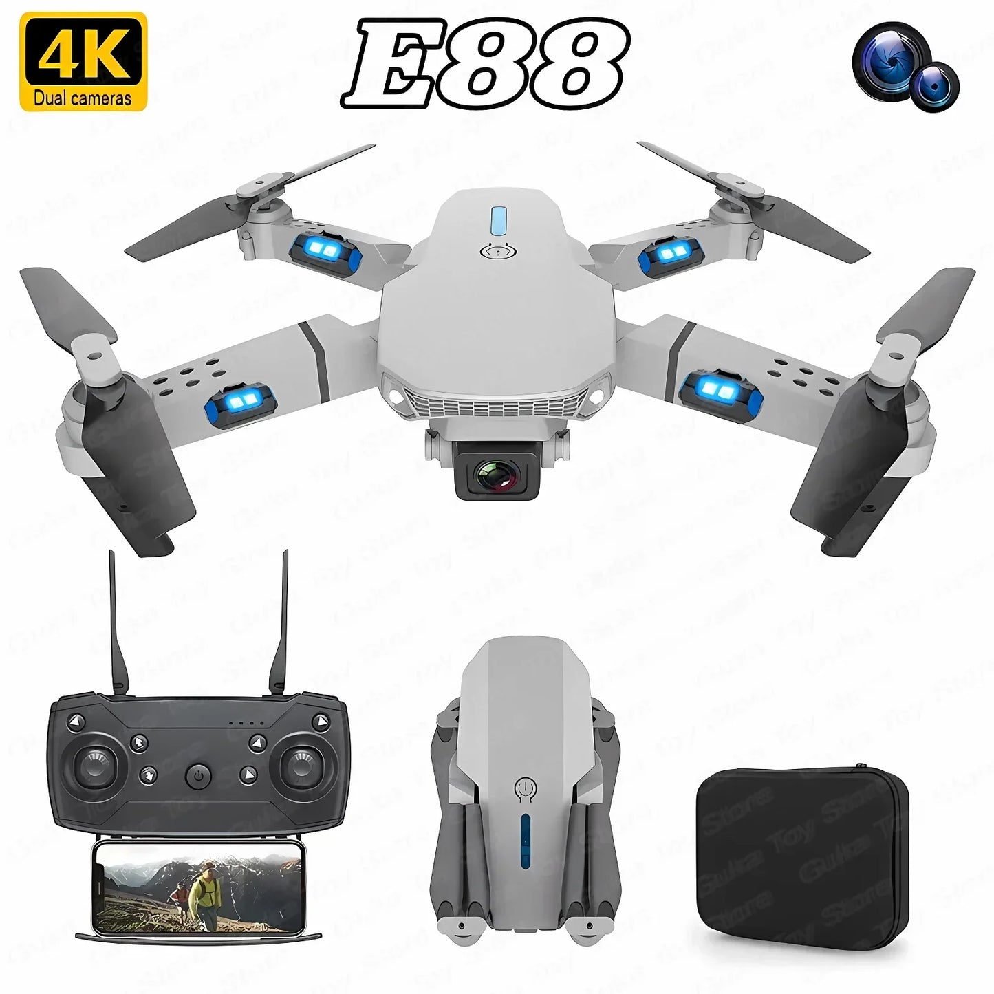 2024 New E88 Pro WIFI FPV Drone Wide