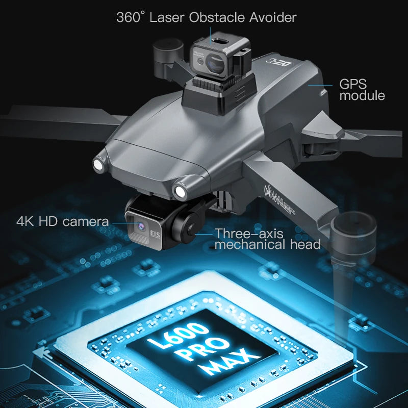 2025 New L600 PRO MAX GPS Drone 5KM