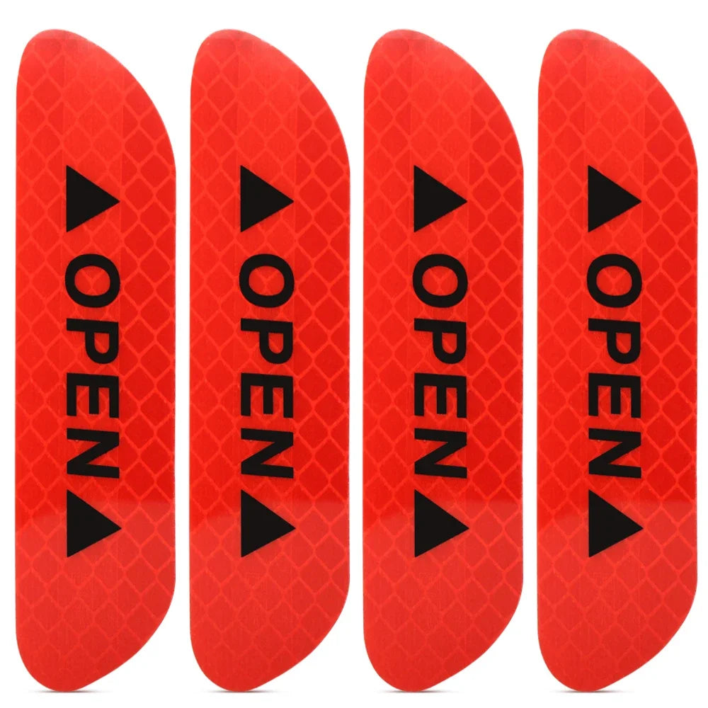 4PCS Reflective Warning Tape for Car Door Safety