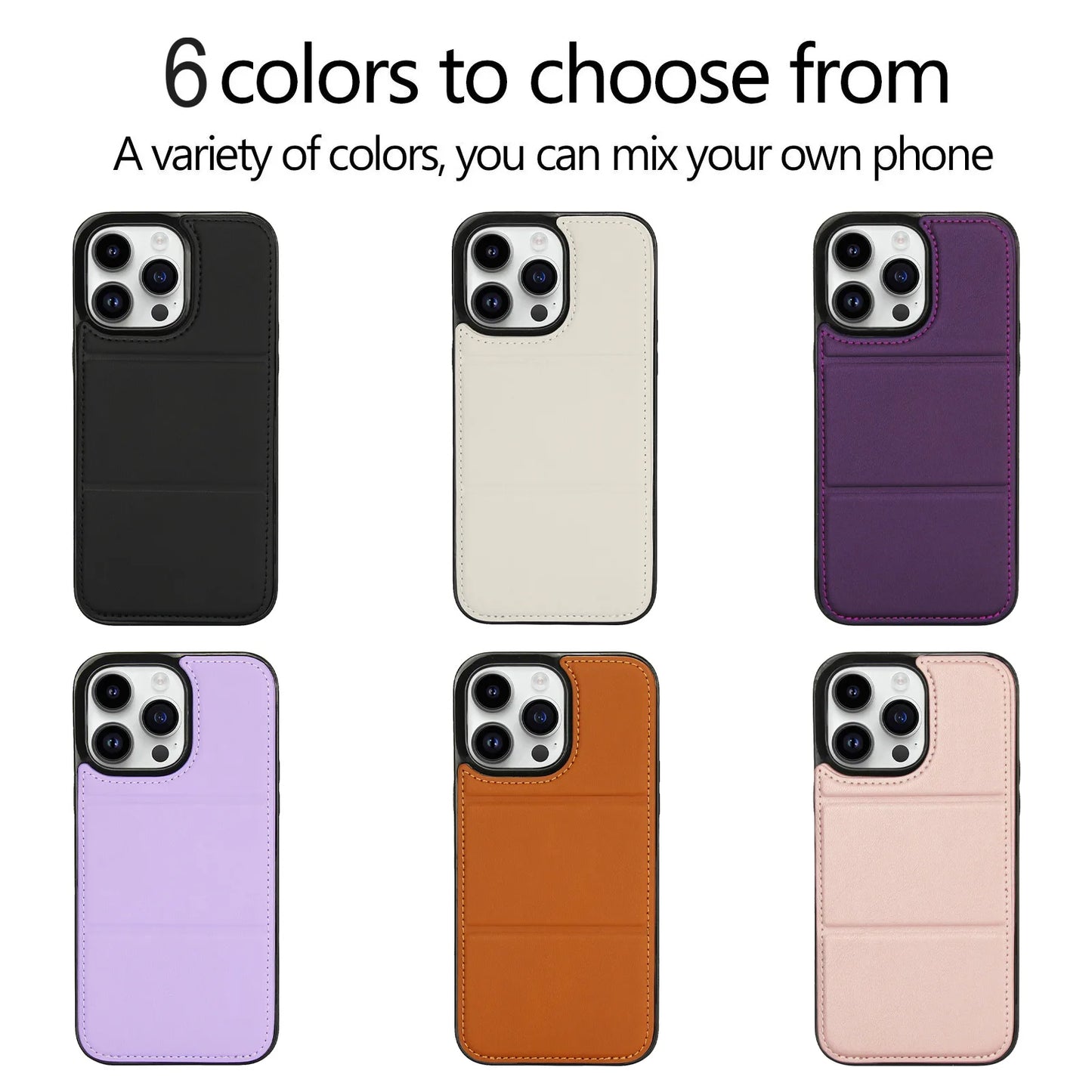 PU+TPU Leather Wallet Magnet Card Holder Phone Case