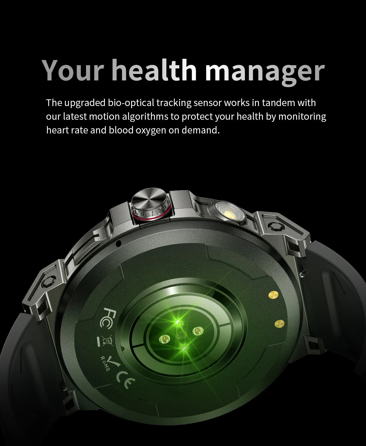 LIGE 760mAh Large Battery Outdoor Smart Watch Men