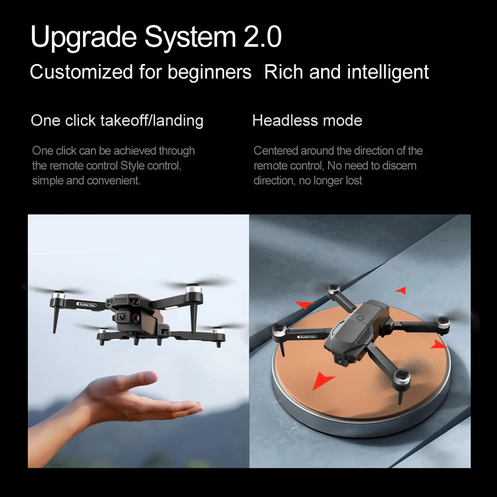 F198 Brushless Drone Optical Flow Positioning Dual Camera