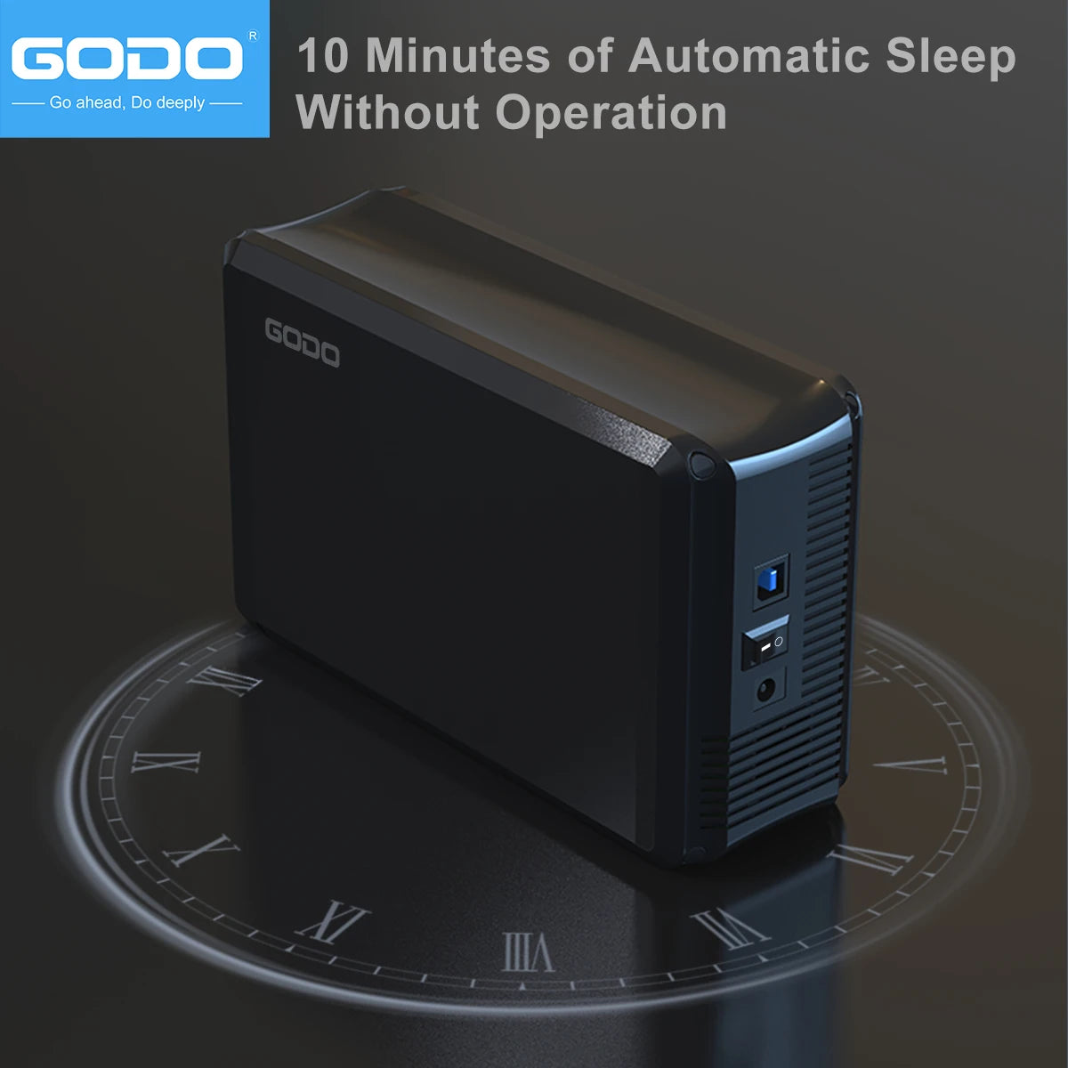 GODO Dual Bay RAID Hard Drive Enclosure 3.5