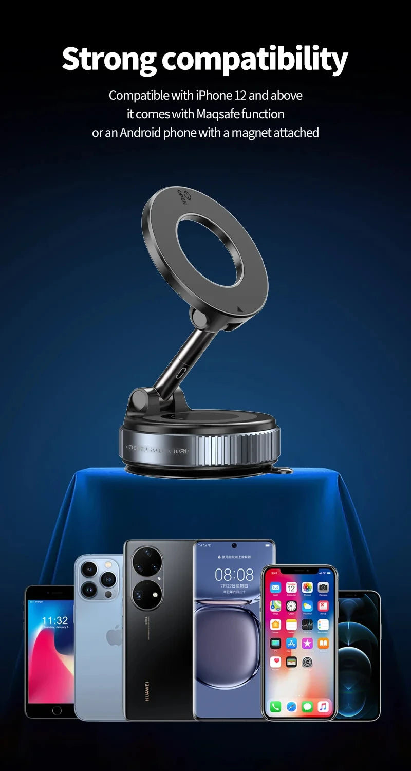 Magnetic Car Phone Holders Vacuum Suction Mobile Phone