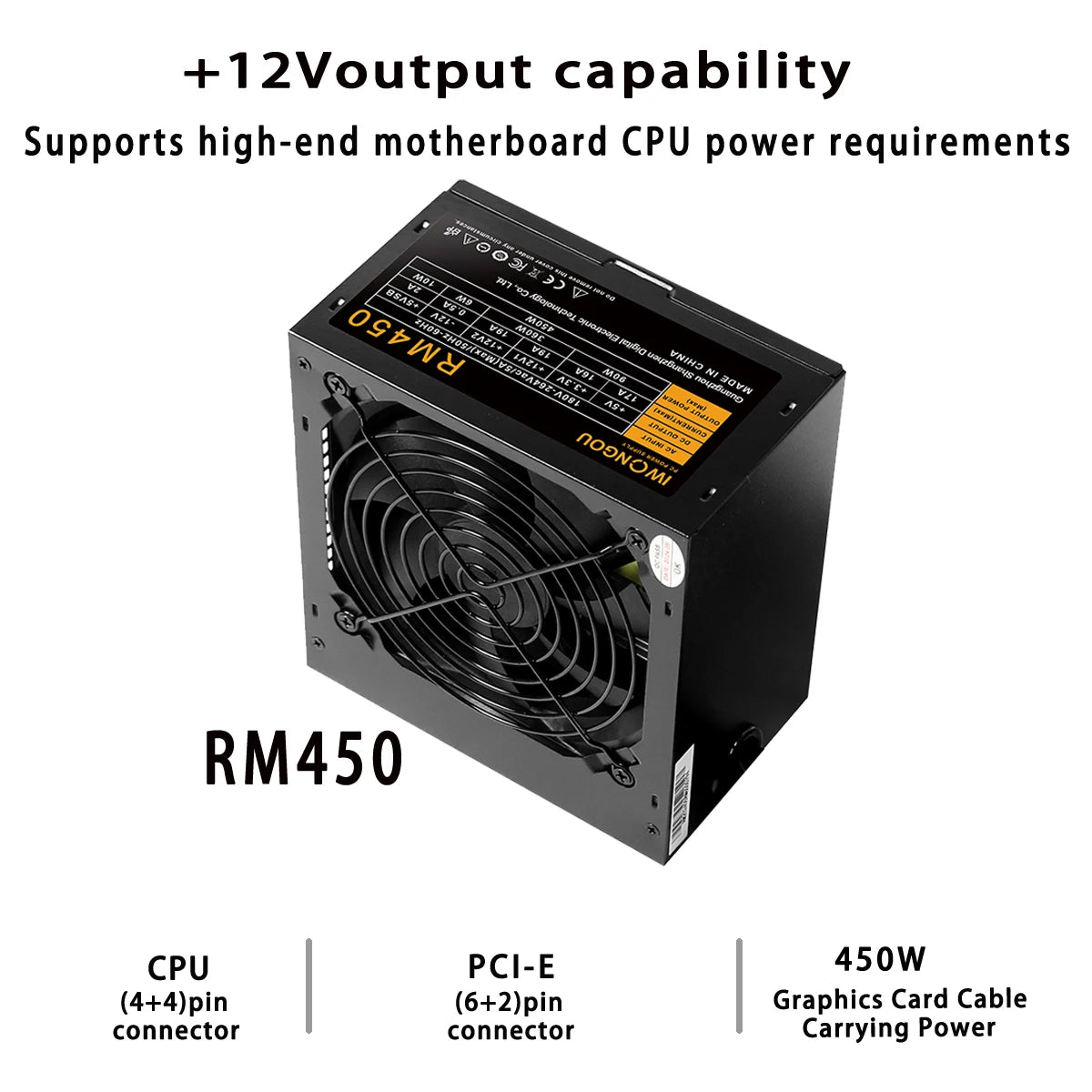 IWONGOU PC Power Supply Unit 500W 600W 750W