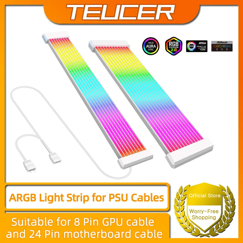 PC RGB Light Strip Suitable for PSU Cable