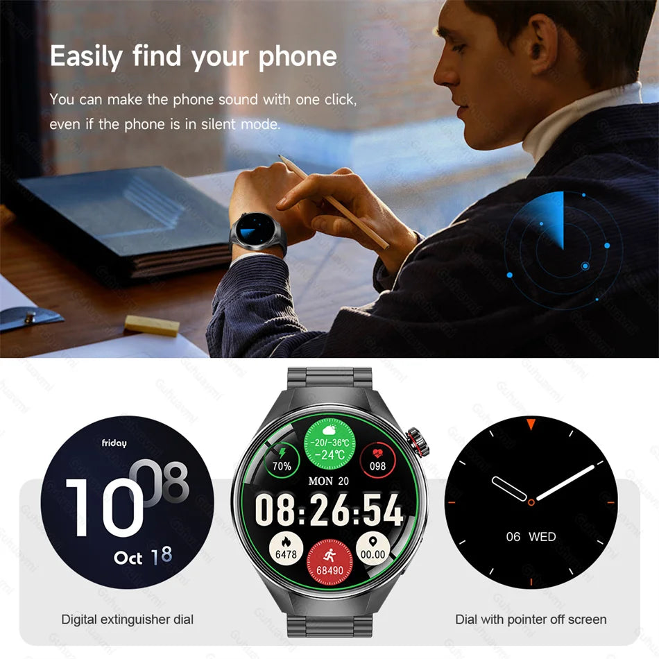 2025 True AMOLED Smart Watch Full touch Screen