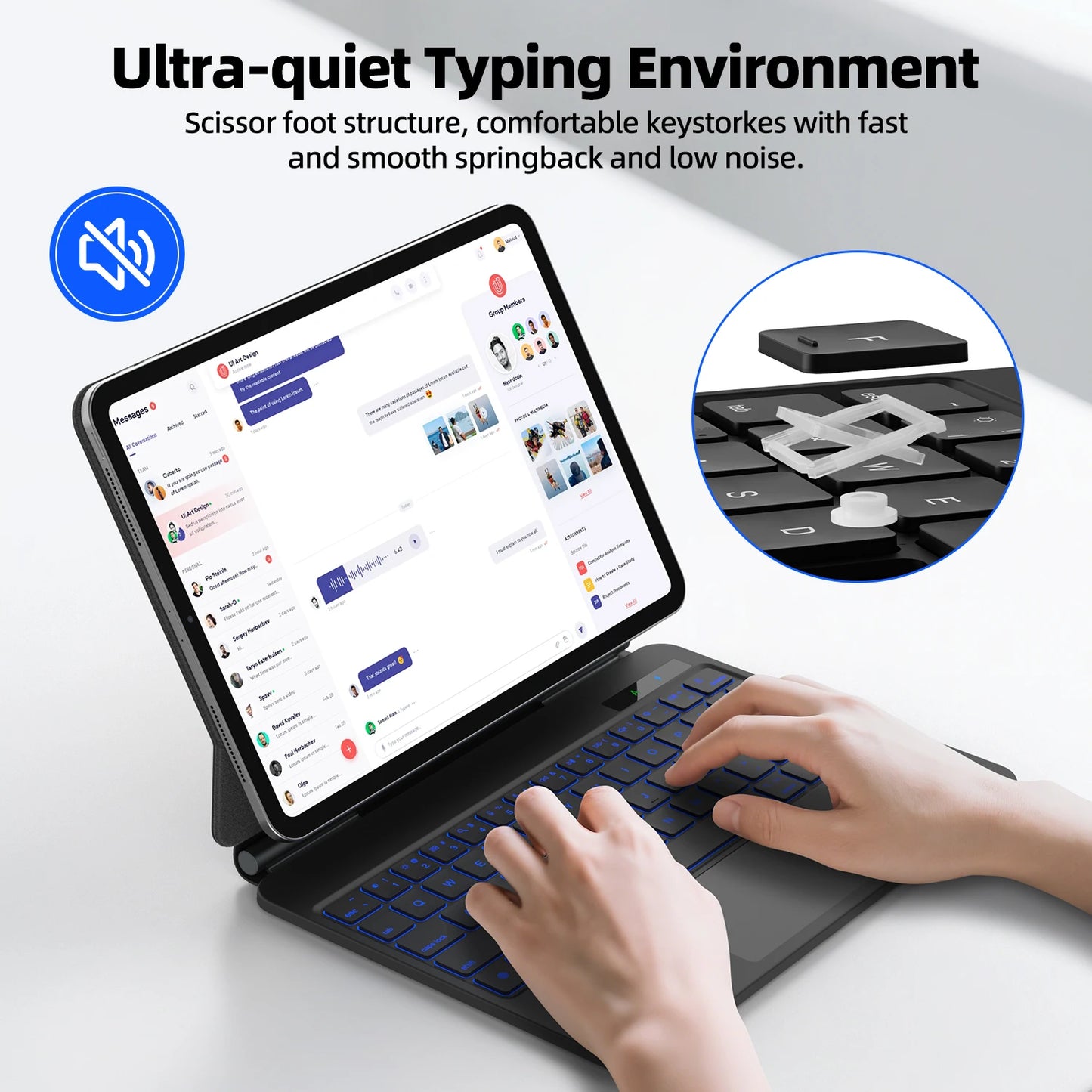 GOOJODOQ Magic Keyboard Case for iPad Pro 11