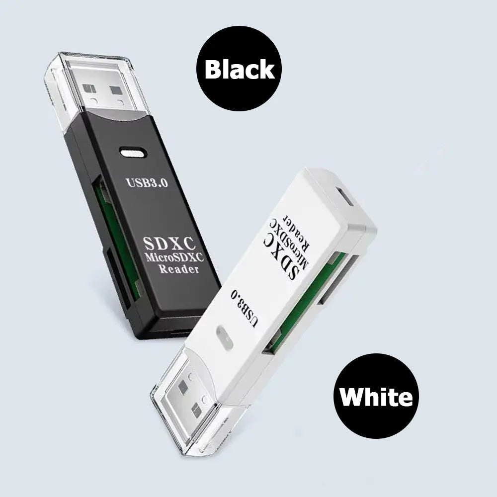 2 Pcs Card Reader USB 3.0 USB to