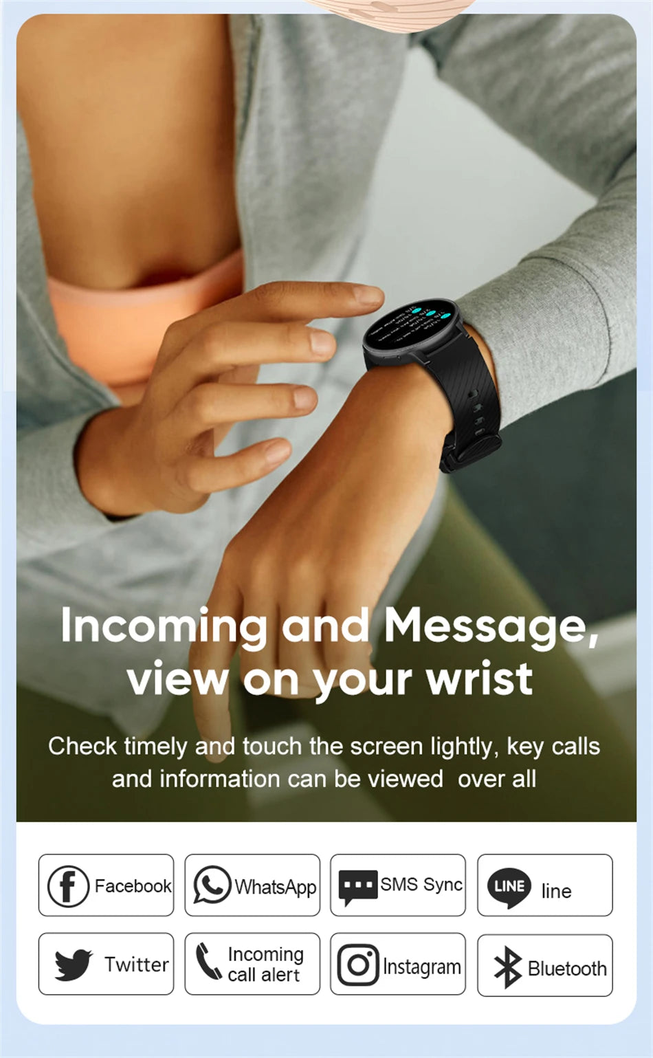 LIGE 2025 Smart Watch Women Bluetooth Call Custom