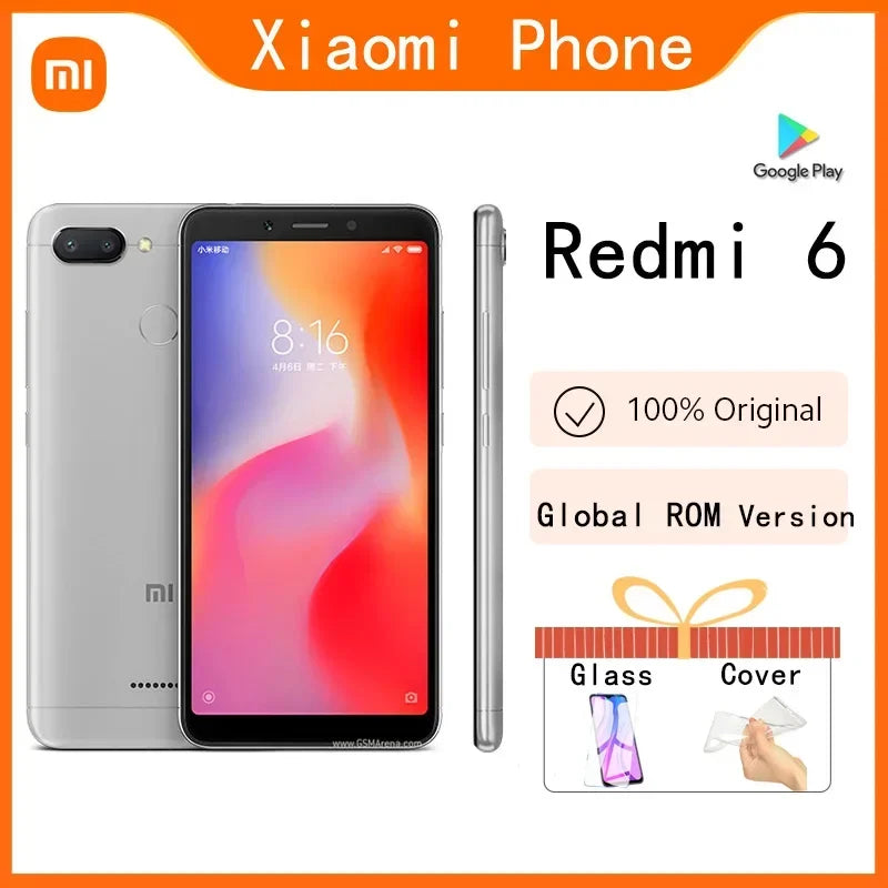 Original Xiaomi Redmi 6 4GB 64GB 13000mAh 6.6