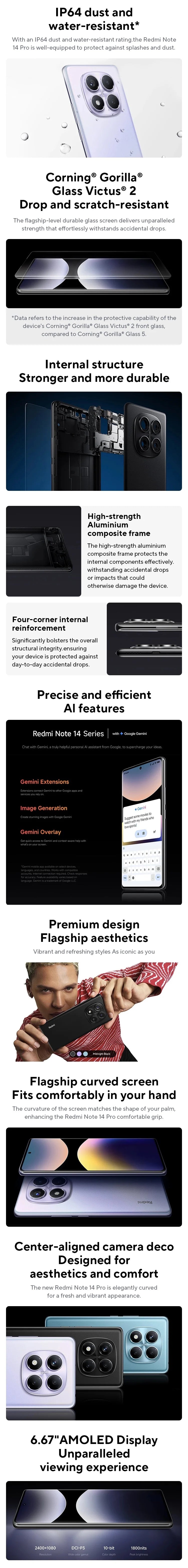 World Premiere Global Version Xiaomi Redmi Note 14