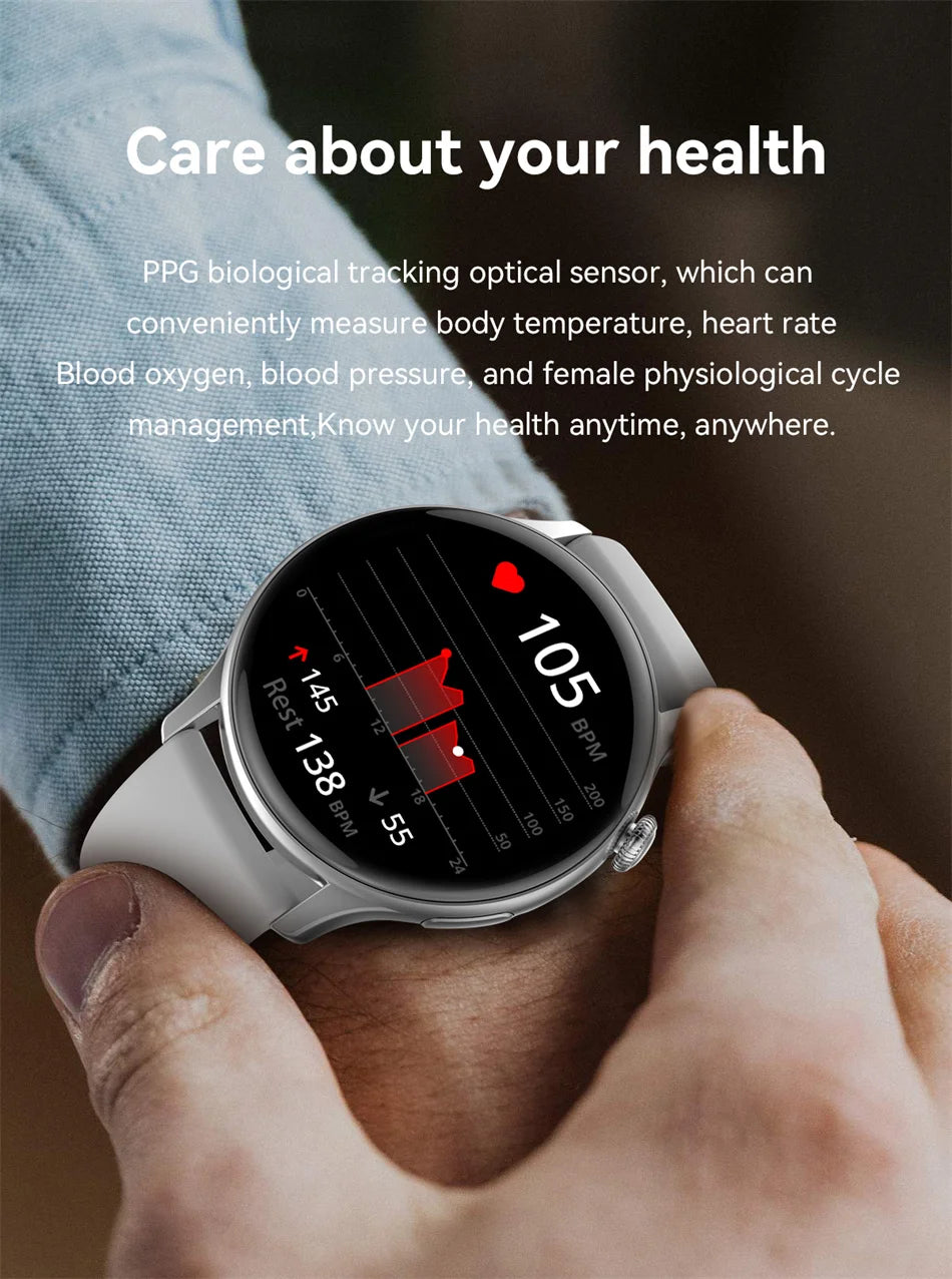 2024 New GPS Smart Watch Women True AMOLED