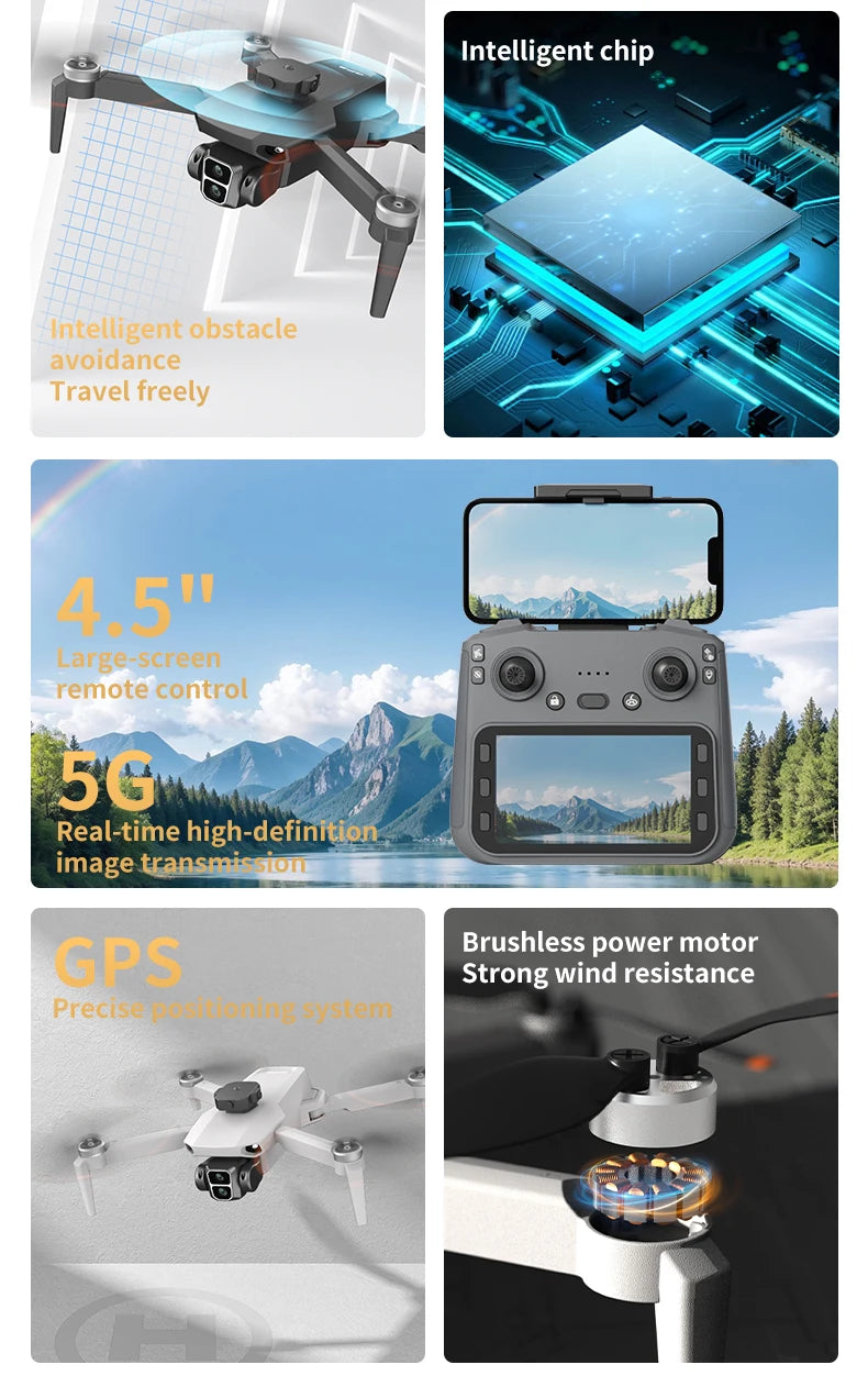 8K ESC Camera Obstacle Avoidance GPS Auto Return