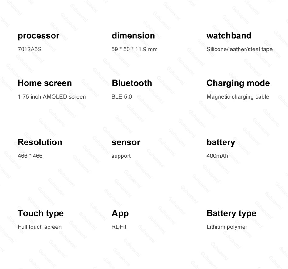 2025 True AMOLED Smart Watch Full touch Screen