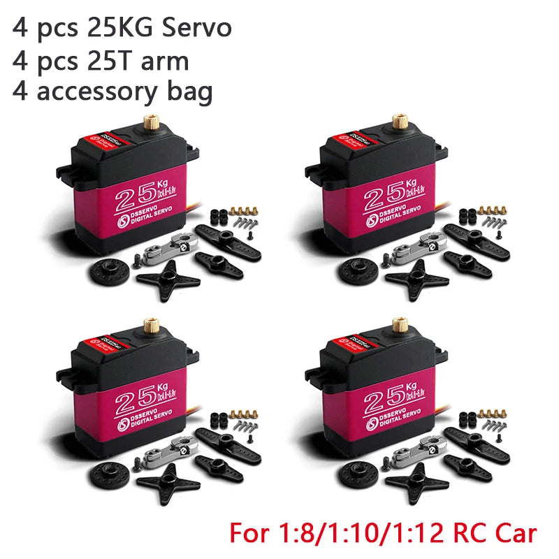 4X Waterproof Servo 20Kg 25Kg 30Kg 35Kg 40Kg