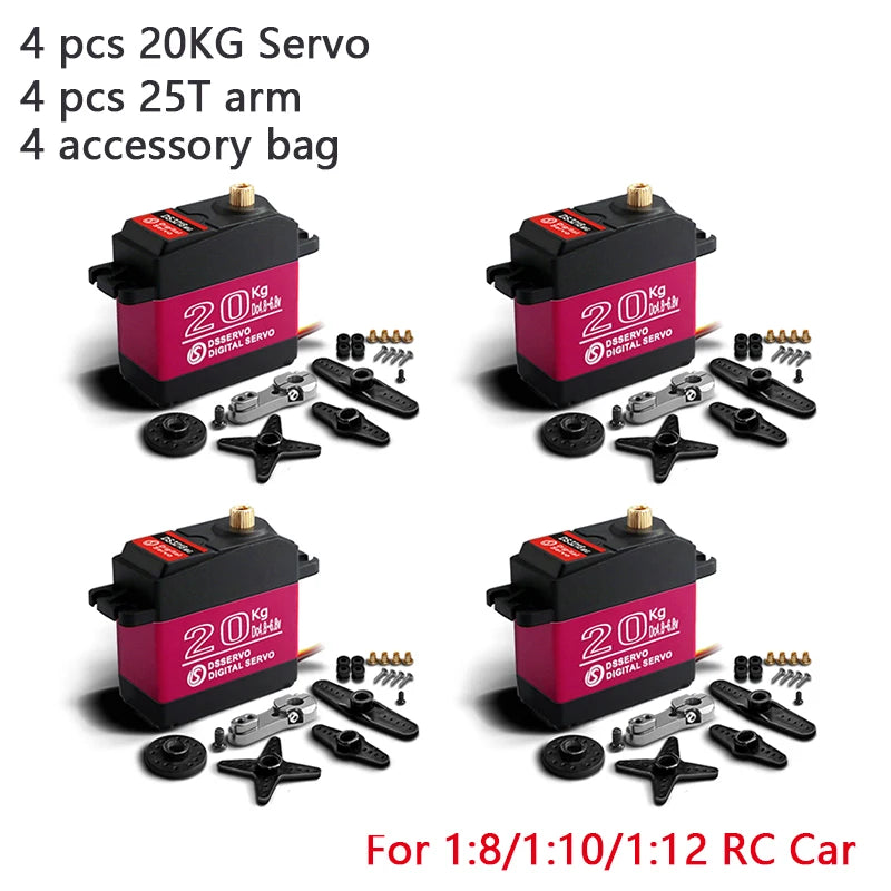 4X Waterproof Servo 20Kg 25Kg 30Kg 35Kg 40Kg