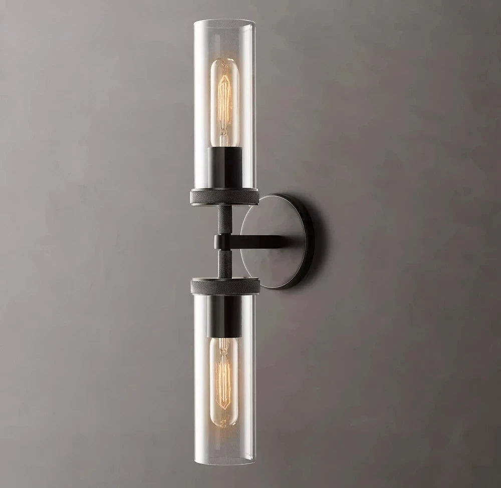 Modern Glass Wall Lamps Lustre LED Lambeth Knurled