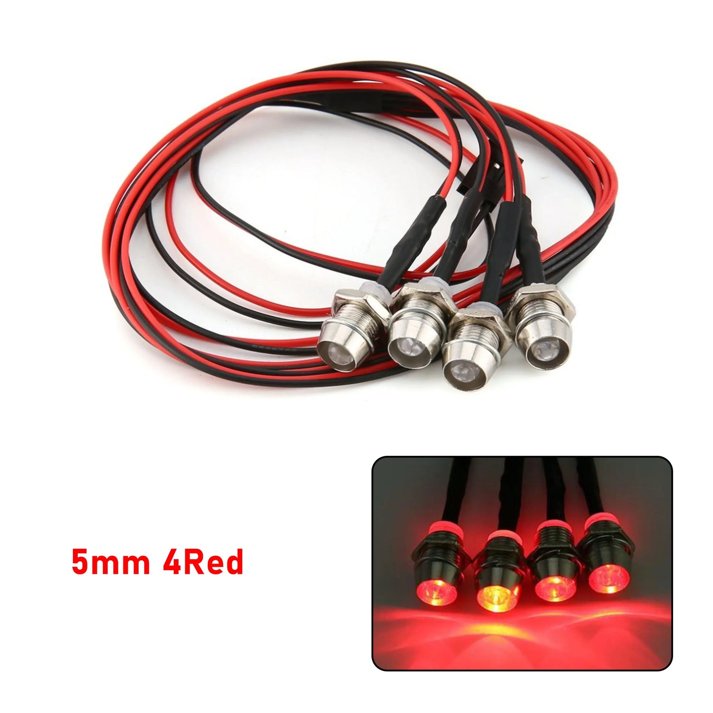 RC LED Light Kit Headlamps for 1/10 1/8