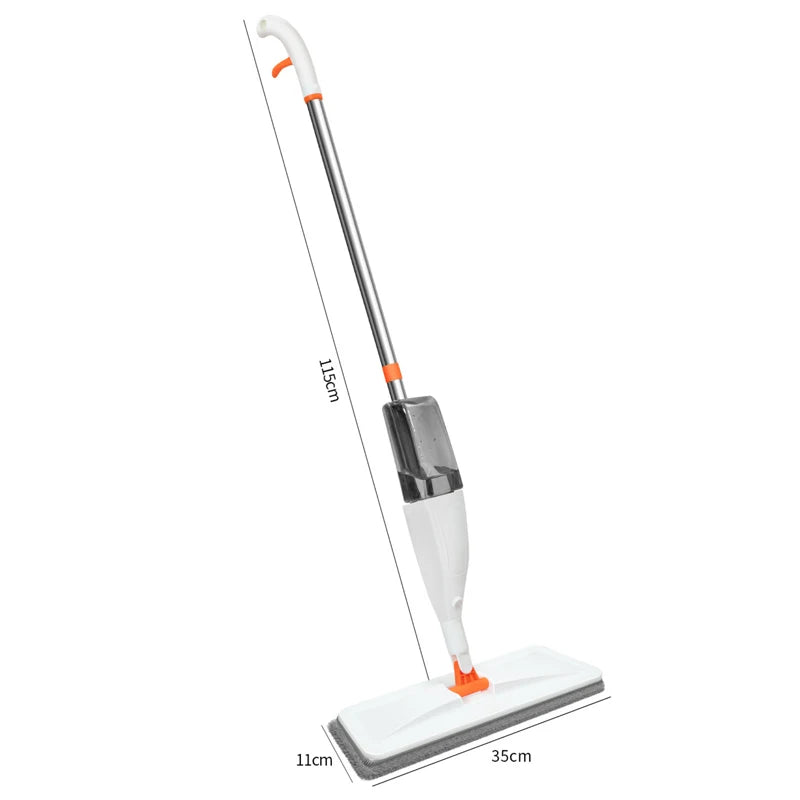 New Large Household Spray Mop With Replaceable Microfiber