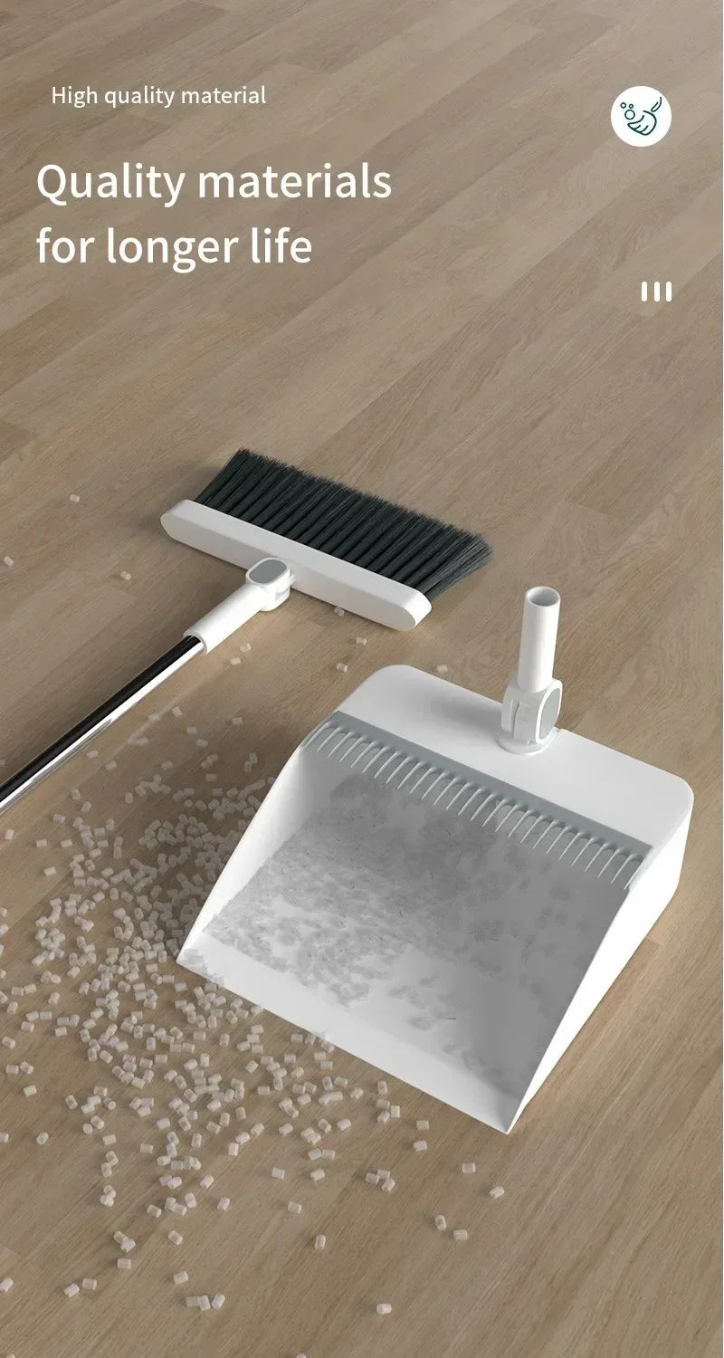 2PCS/Set Broom and Scoop Set Folding Dustpan High-end