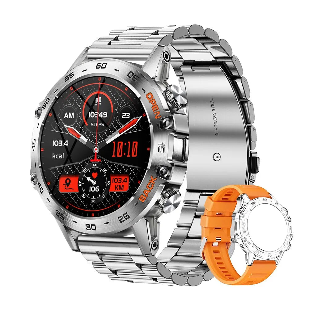 MEVADEN Steel 1.39 Bluetooth Call Smart Watch Men