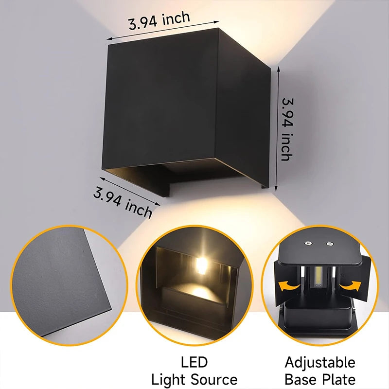 LED Modern Wall Lamp Up And Down Spot