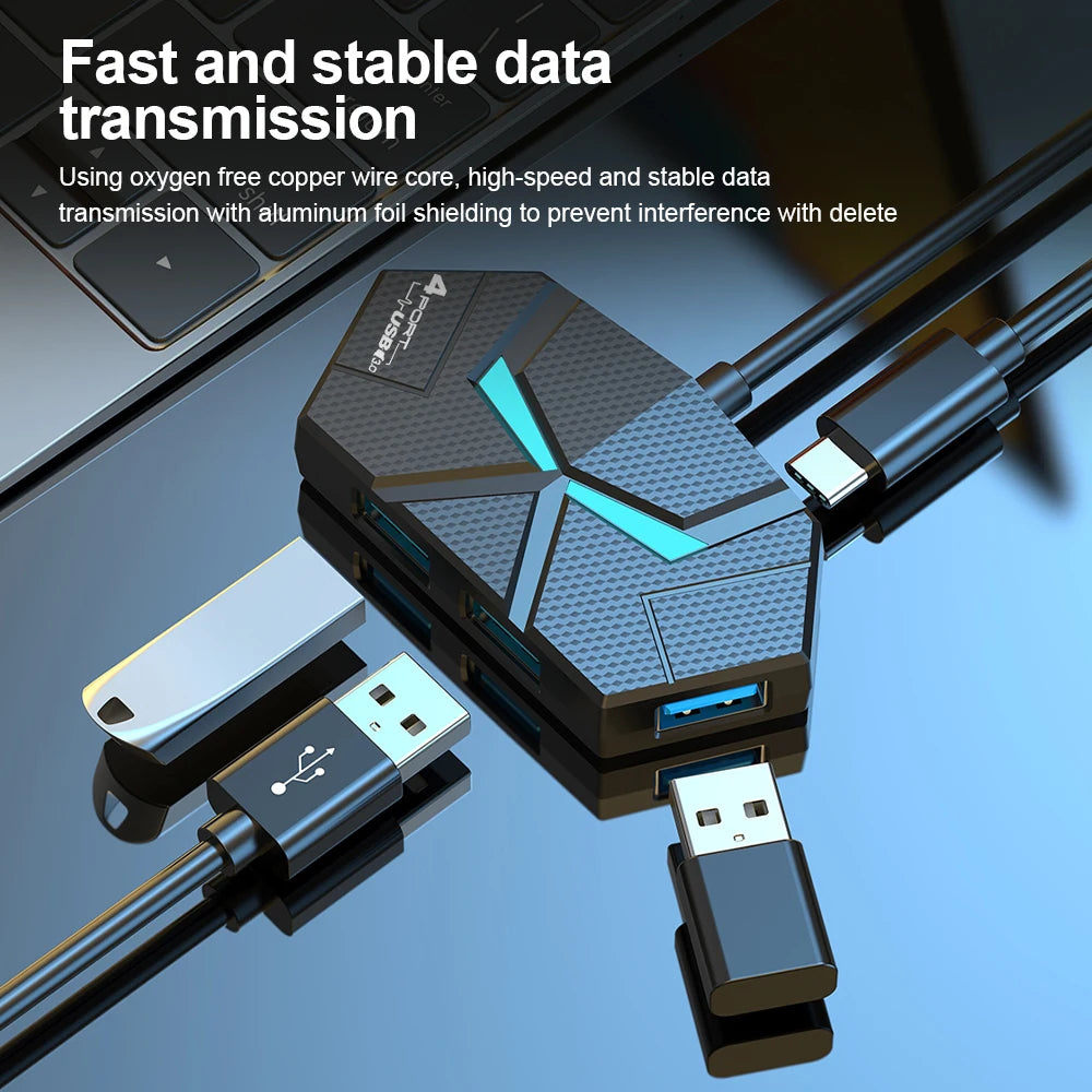 7 Ports USB 3.0 HUB Type C Docking