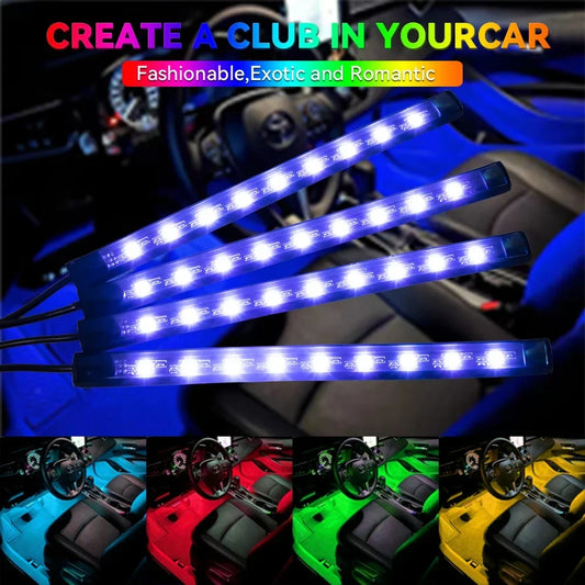 Neon 36 48 72 LED Car Interior Ambient