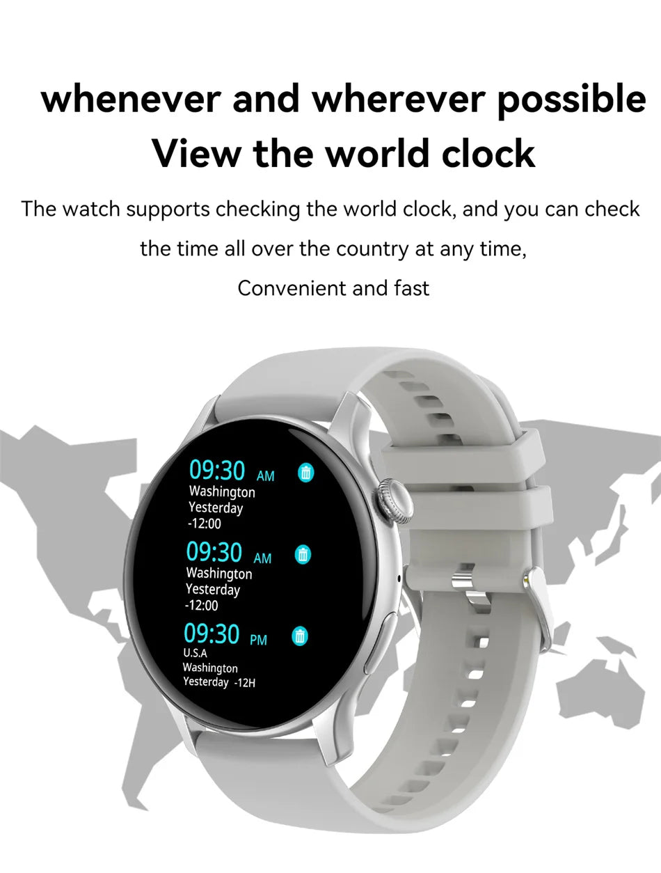 2024 New GPS Smart Watch Women True AMOLED