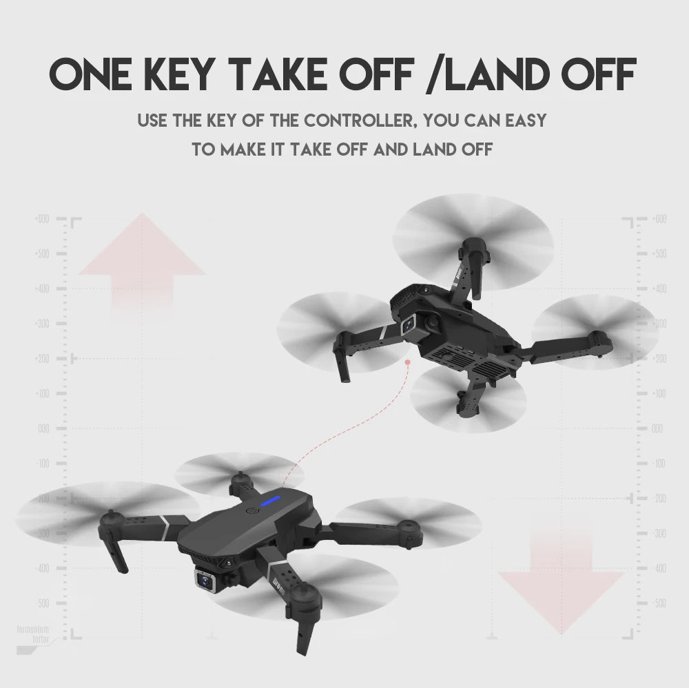 New E88Pro RC Drone 4K Professinal With 1080P