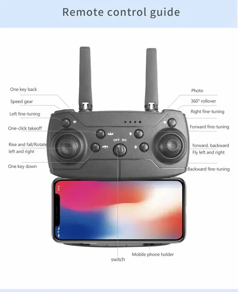 2024 New E88 Pro WIFI FPV Drone Wide
