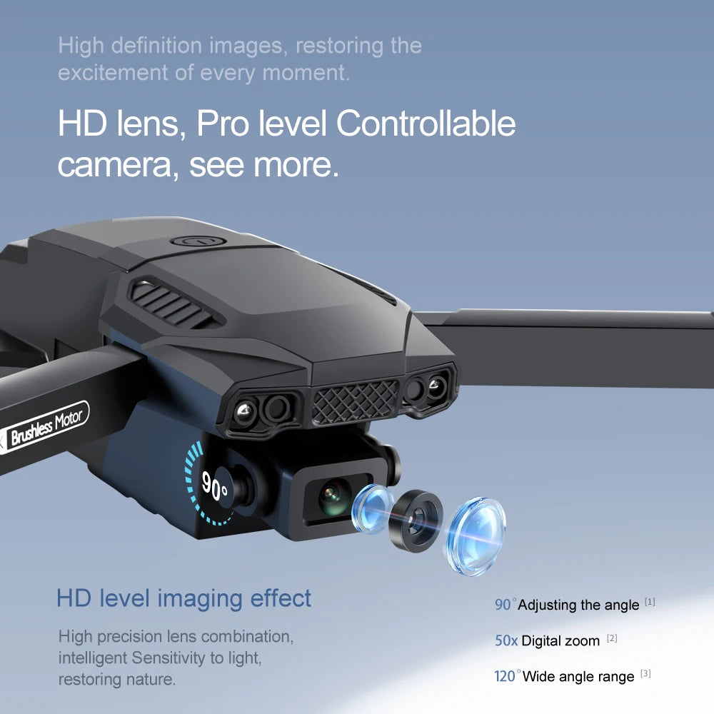 F198 Brushless Drone Optical Flow Positioning Dual Camera