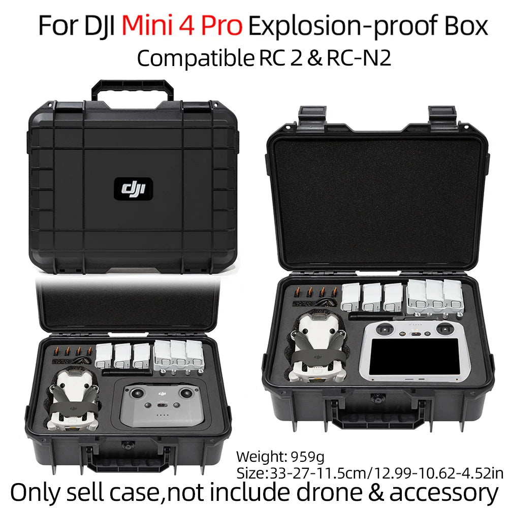 For DJI Mini 3/4Pro Case Mini 4 Pro