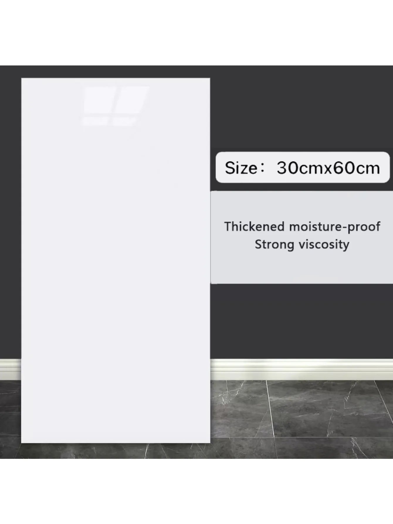 10pcs 3D Wall Sticker classic imitation marble Brick