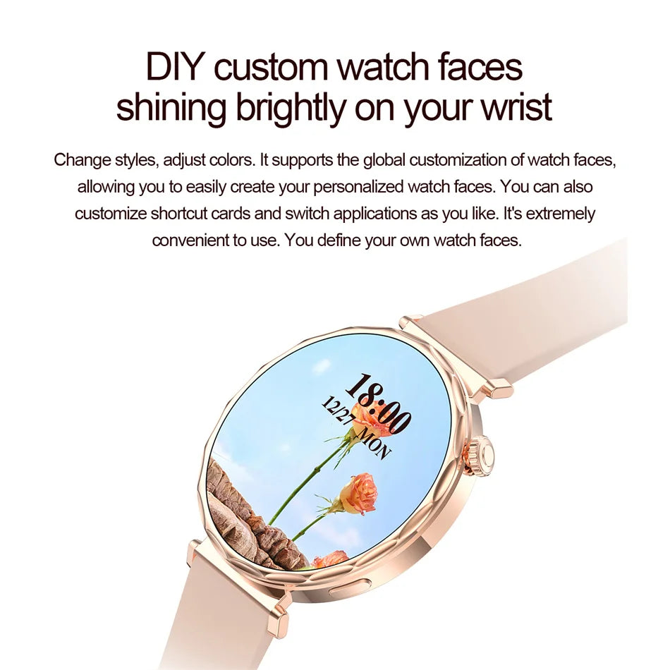2025 New GPS Tracking Smartwatch Women AMOLED HD