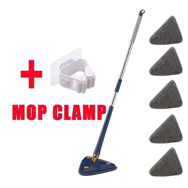 Rotatable Telescopic Triangle Mop 360° Spin Cleaning Mop