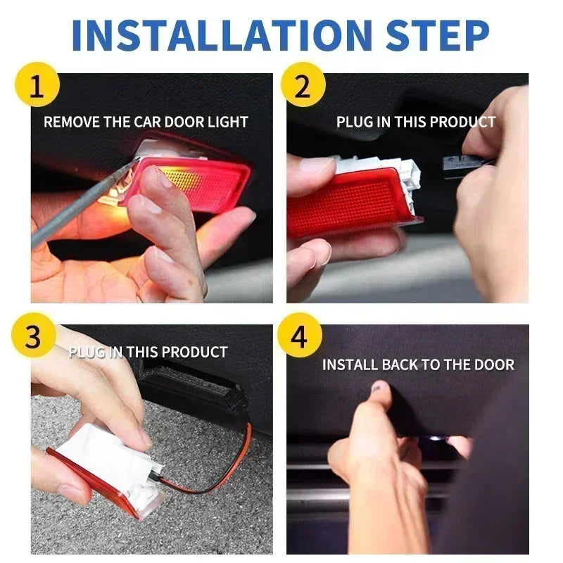 2pcs Led Car Door logo Welcome Light For