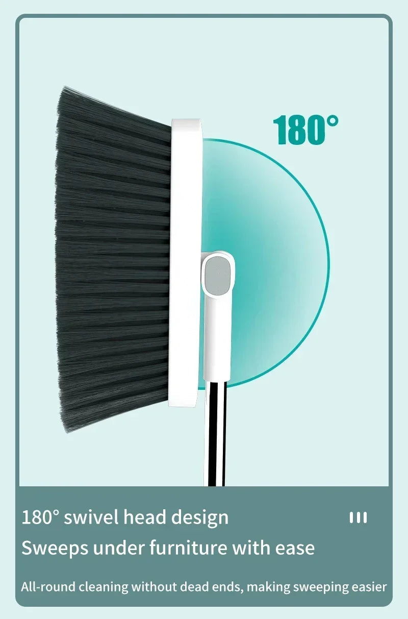 2PCS/Set Broom and Scoop Set Folding Dustpan High-end