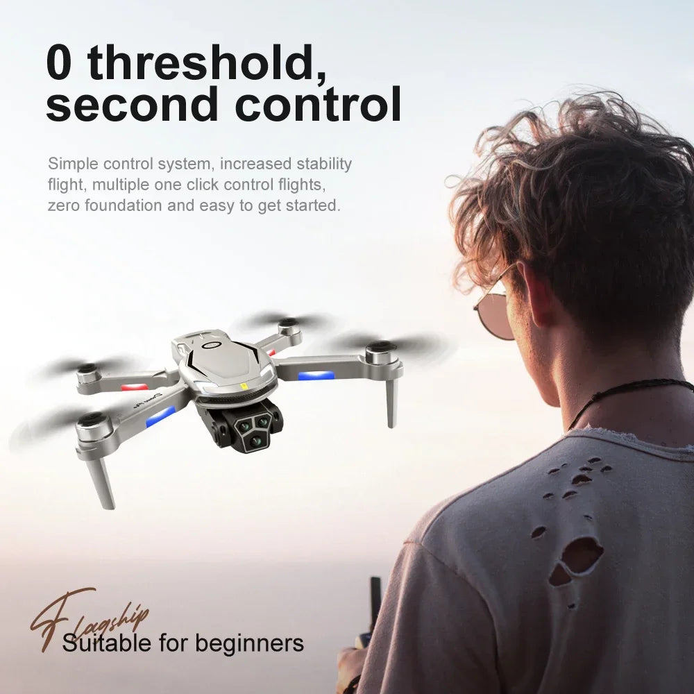 New V888 Brushless Drone 8K Professional HD Triple
