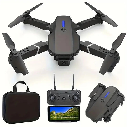 Hot-Selling E88 Smart Drone, One-Click Takeoff, Dual Camera