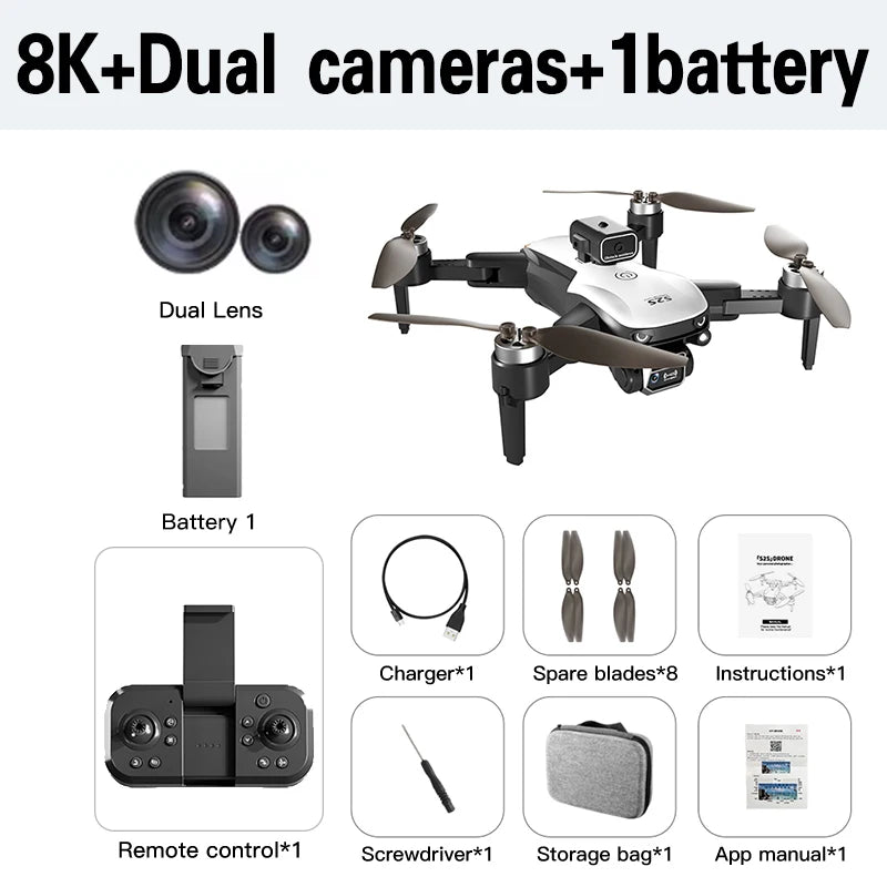 XIAOMI MIJIA S2S Mini Drone Profesional 8K Dual