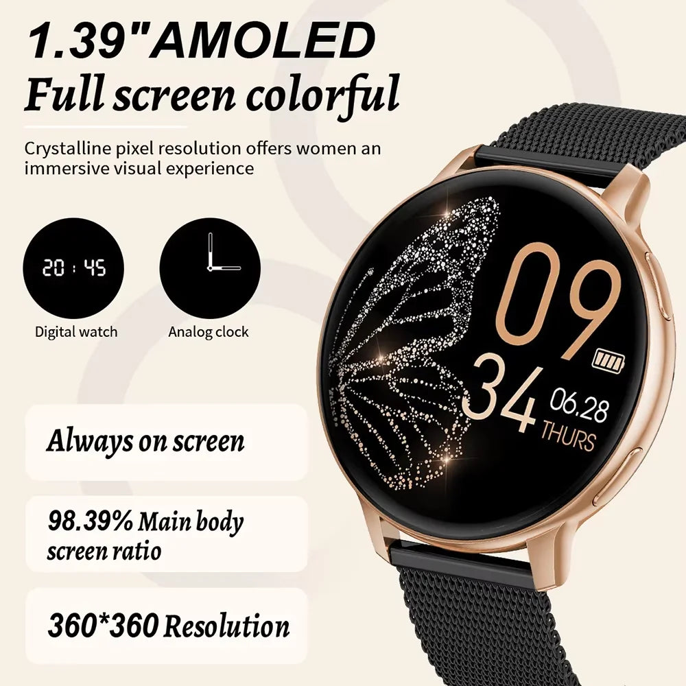 LIGE 2025 Smart Watch Women Bluetooth Call Custom
