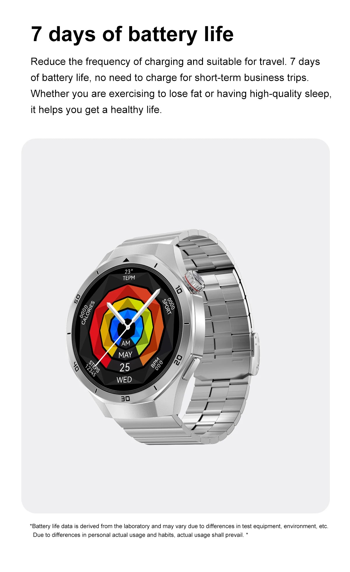 2025 Fashion 32GB Big Memory Men Smart Watch