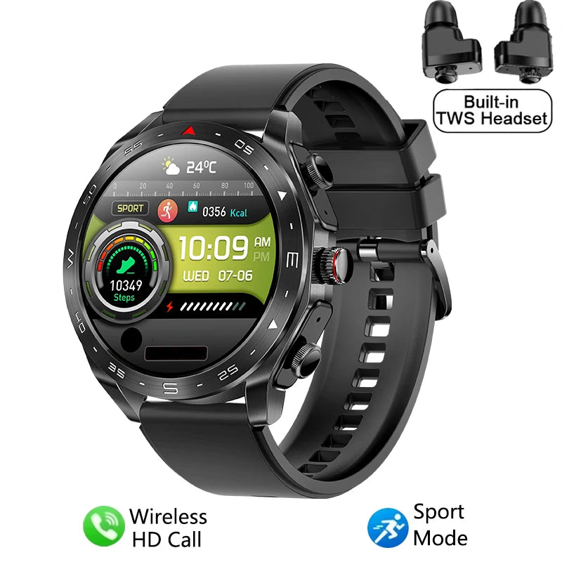 2024 New Smart Watch TWS 2-in-1 Bluetooth Earphones