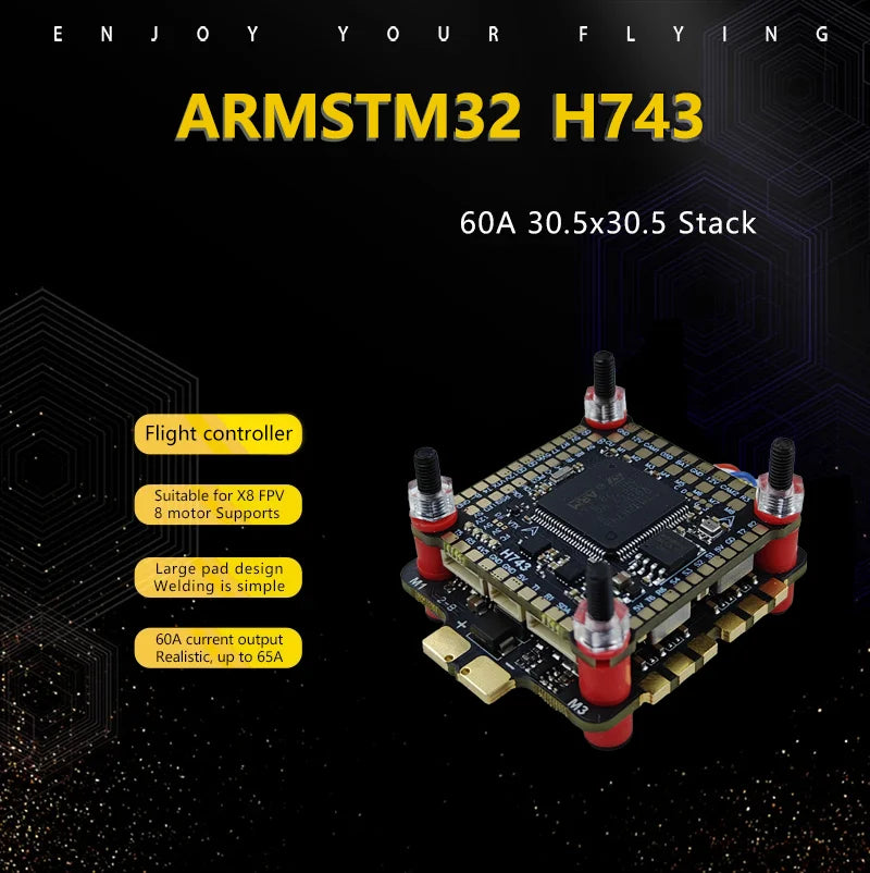 JIJIE H743 STACK Supports BetaFlight Flight Controller Dual