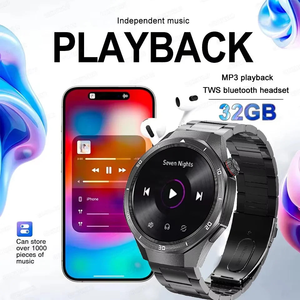 2025 Fashion 32GB Big Memory Men Smart Watch