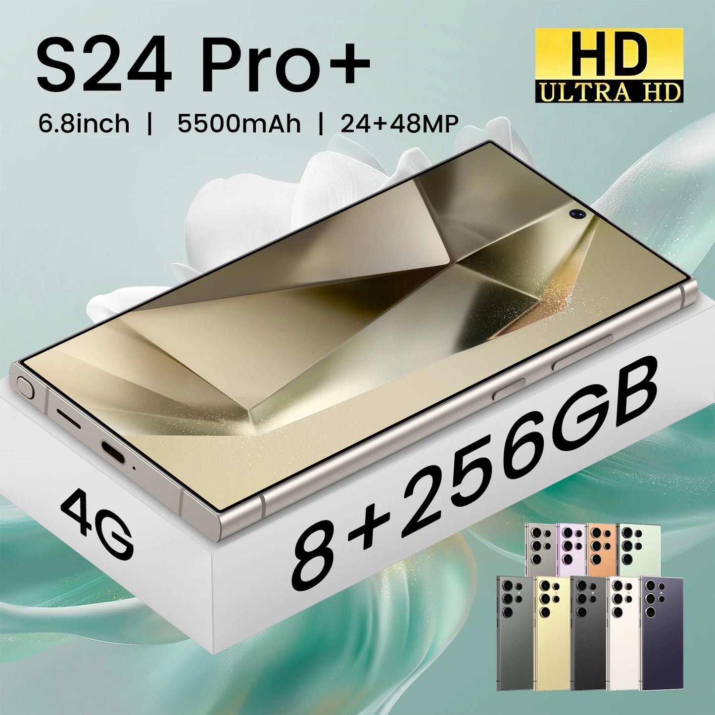 FuFFI S24 Pro,Smartphone Android,6.8 inch,8GB RAM,256GB，512GB 1TB ROM,Dual
